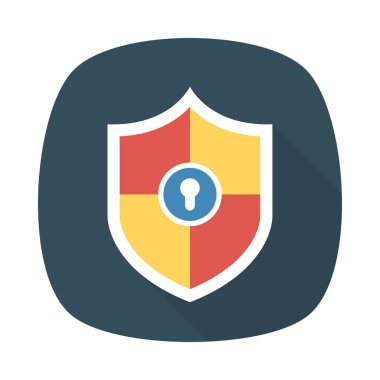 kalkan kilit güvenli vektör çizim