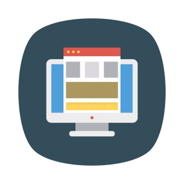 Web düzen tasarım şablonu vektör çizim