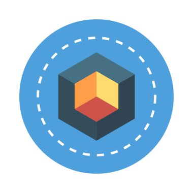 küp yaratıcı tasarım vektör çizim