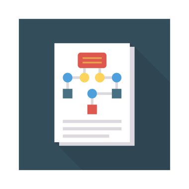 akış diyagramı planlama vektör çizim