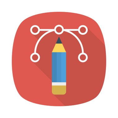 Bezier eğrisi yaratıcı vektör çizim