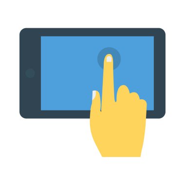 basın tıklayın vektör çizim dokunun