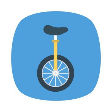 tek tekerlekli sirk bisikletine sirk tekerlek vektör çizim 