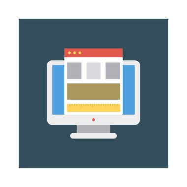 Web düzen tasarım şablonu vektör çizim