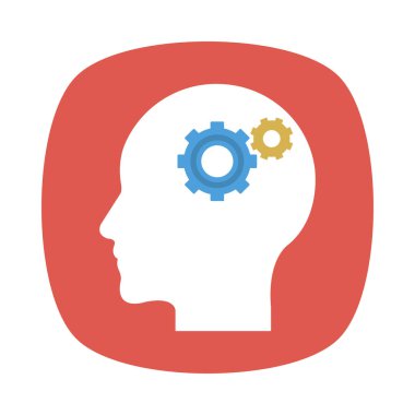 yaratıcı zihin süreci vektör çizim