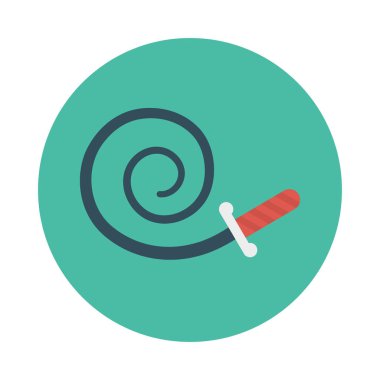 parti üfleyici boynuz sirk vektör çizim 