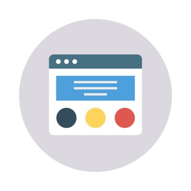 tarayıcı şablonu web düzeni vektör çizim