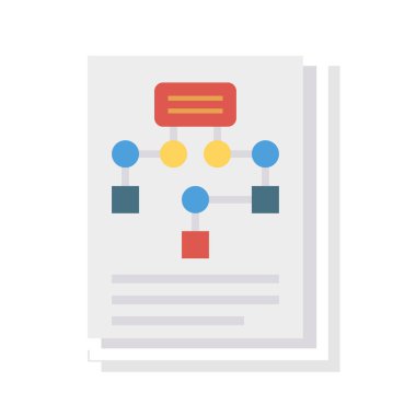 akış diyagramı planlama vektör çizim