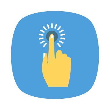 basın tıklayın vektör çizim dokunun