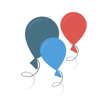 Hava Balon sinek sirk vektör çizim 