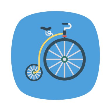 tek tekerlekli sirk bisikletine sirk Bisiklet vektör çizim 