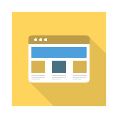 Web şablonu tasarım tarayıcı vektör çizim