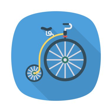 tek tekerlekli sirk bisikletine sirk Bisiklet vektör çizim 