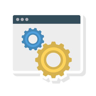 İnternet ayarı tarayıcı online vektör çizim