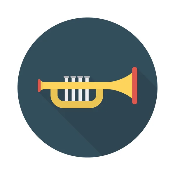 Illustration Vectorielle Musique Instrument Trompette — Image vectorielle