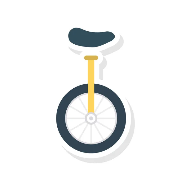 Unicycle Circus Wheel Vector Illustration — Stock Vector