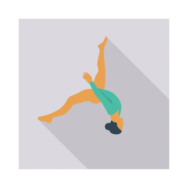 Acrobate Fille Cirque Vecteur Illustration — Image vectorielle