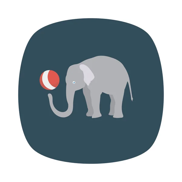 Elephant Animal Circus Vector Illustration — Stock Vector