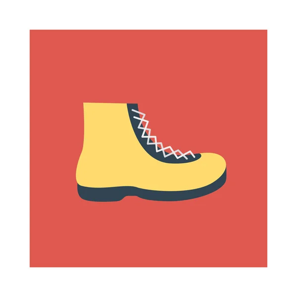 Circus Boot Flat Icon Vector Illustration — Stock Vector