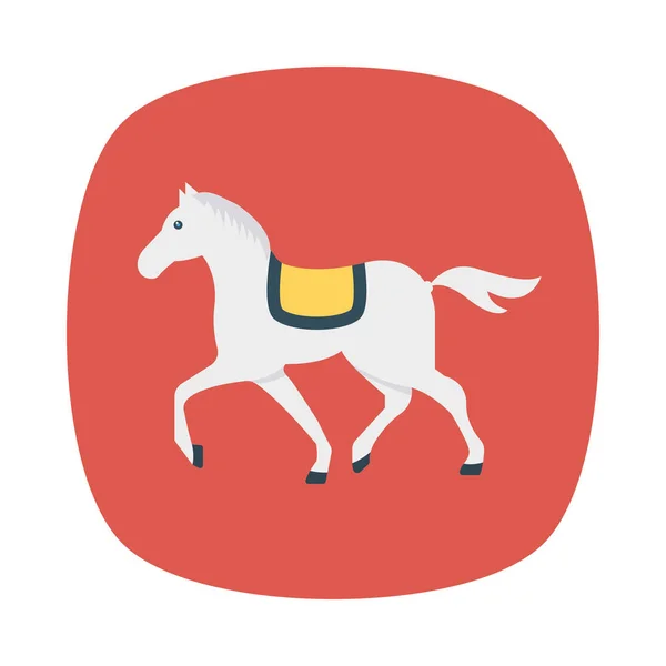 Horse Animal Circus Vector Illustration — Stock Vector
