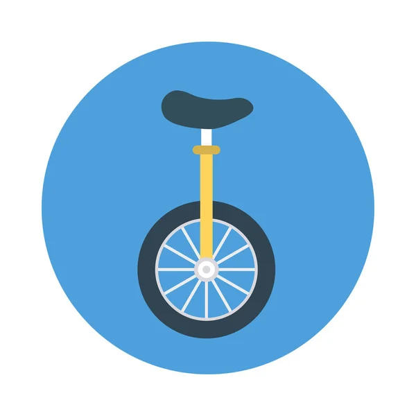 Unicycle Circus Wheel Vector Illustration — Stock Vector