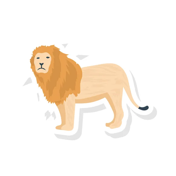 Cirque Lion Illustration Vectorielle Animale — Image vectorielle