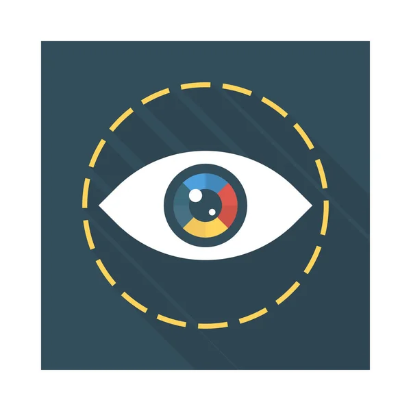 View Eye Creative Vector Illustration — Stock Vector