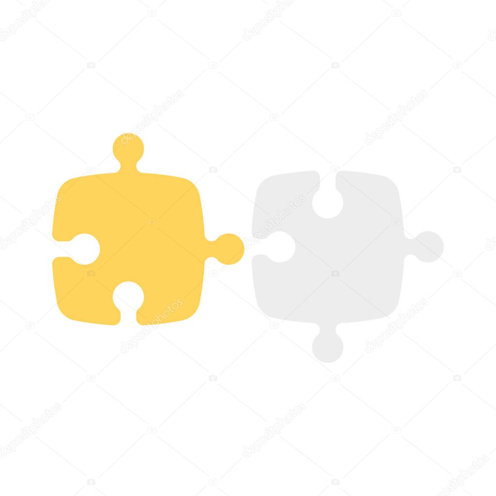 puzzle  solution   jigsaw  vector illustration 