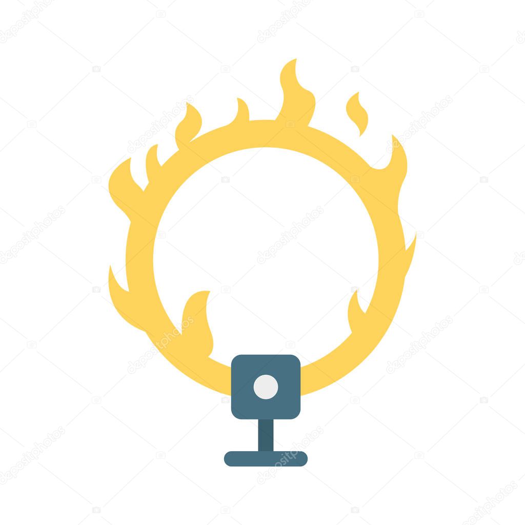 Anillo Fuego Circo Entretenimiento Vector Ilustración Vector de stock por  ©dinosoftlabs 234144898, image size:1024x1024