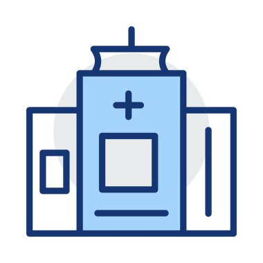 vektör çizim bina hastane Kliniği 