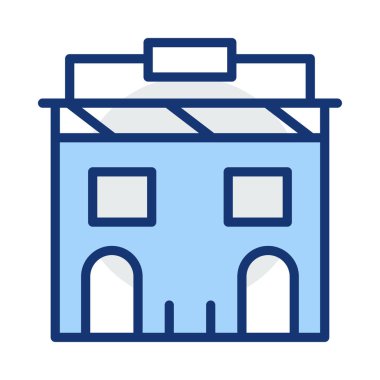 ofis yerleşim vektör çizim depolamak 