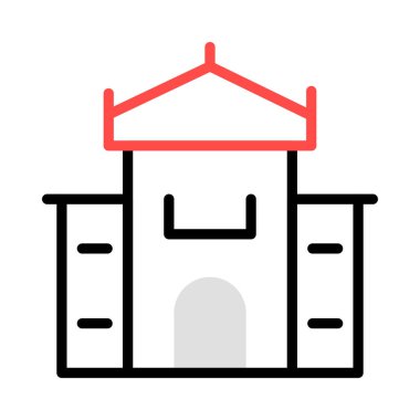 Ofis Plaza vektör çizim Binası 