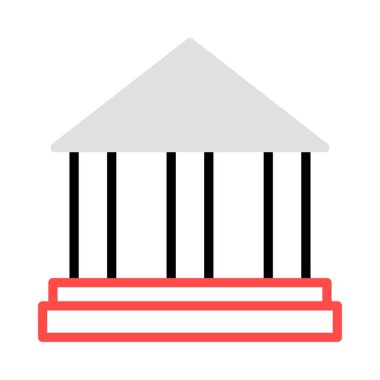 Mahkeme banka vektör çizim oluşturma 