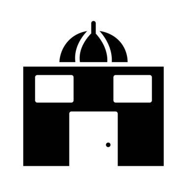 Cami bina dini vektör çizim 