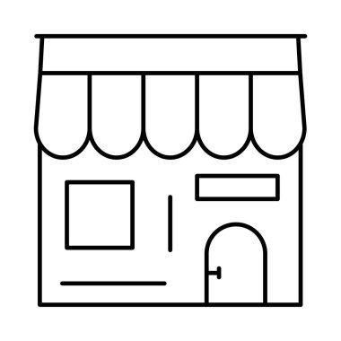 Bina alışveriş merkezi plaza vektör çizim 