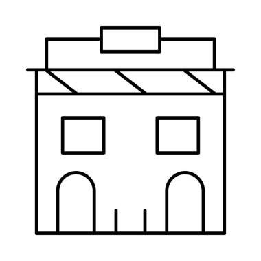 Hotel plaza tower vektör çizim 