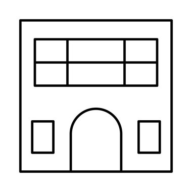 Bina alışveriş merkezi plaza vektör çizim 