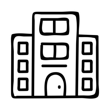 Otel apartmanın vektör çizim 