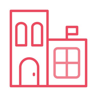 Hastane ev vektör çizim oluşturma 