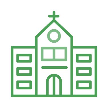 Kilise Katolik buidling vektör çizim 