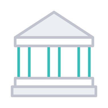 Banka mahkeme vektör çizim oluşturma 