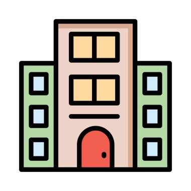 Otel apartmanın vektör çizim 