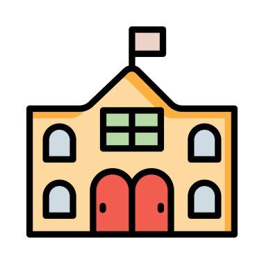 Mahkeme bayrak vektör çizim oluşturma 