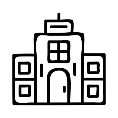 Motel hotel vektör çizim oluşturma 