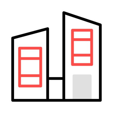 Bina alışveriş merkezi plaza vektör çizim 