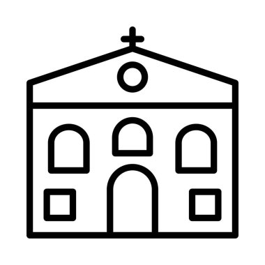 vektör çizim Bina Katolik Kilisesi 