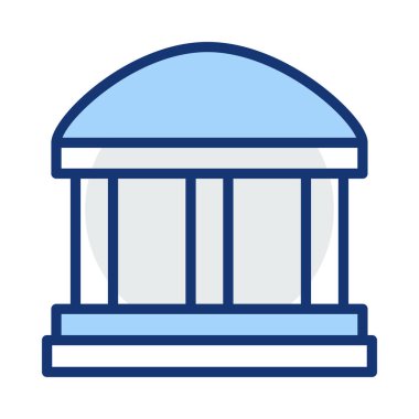 Mahkeme banka vektör çizim oluşturma 