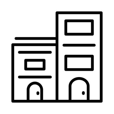 oluşturma vektör çizim apartman hostel 