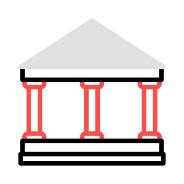 Mahkeme banka vektör çizim oluşturma 