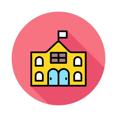 Mahkeme bayrak vektör çizim oluşturma 